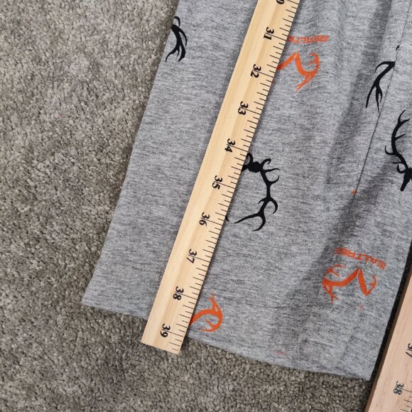 Realtree Men's Pajama Bottom Size M Gray Cotton Viscose Sleepwear Logo Print - Picture 9 of 9